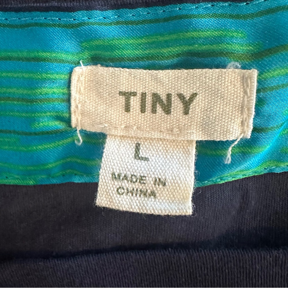 Anthropologie TINY Blue Green Beaded Bell Sleeve Top - Picture 11 of 15
